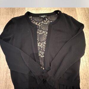 DKNY Elegant Black Cardigan